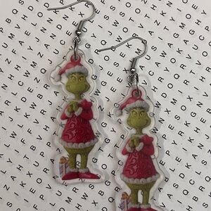 The Grinch Character Earrings